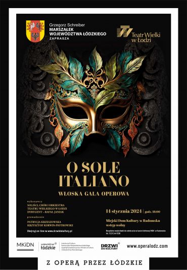 Poster for the spectacle: WITH OPERA THROUGH ŁÓDZKIE: O SOLE ITALIANO