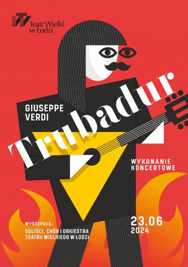 Plakat do spektaklu: TRUBADUR - wykonanie koncertowe