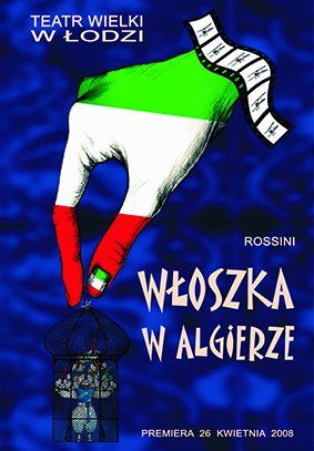 Plakat do spektaklu: WŁOSZKA W ALGIERZE