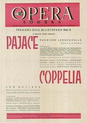 Plakat do spektaklu: PAJACE, COPPELIA