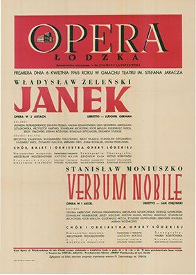 Plakat do spektaklu: JANEK, VERBUM NOBILE