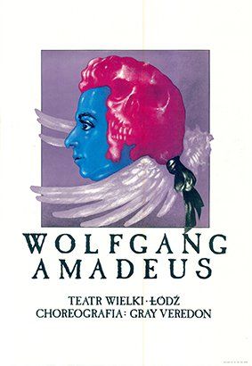 Plakat do spektaklu: WOLFGANG AMADEUS