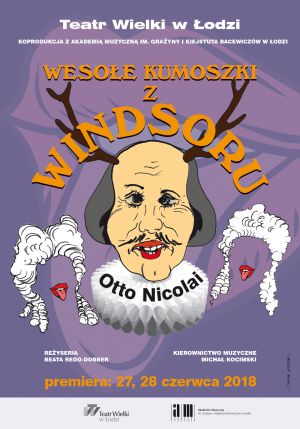 Plakat do spektaklu: WESOŁE KUMOSZKI Z WINDSORU