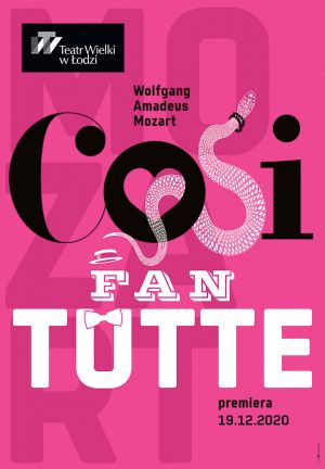 Plakat do spektaklu: COSI FAN TUTTE