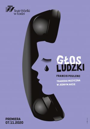 Plakat do spektaklu: GŁOS LUDZKI