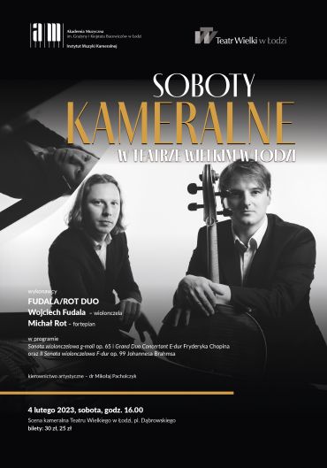 Plakat do spektaklu: SOBOTY KAMERALNE W TEATRZE WIELKIM W ŁODZI