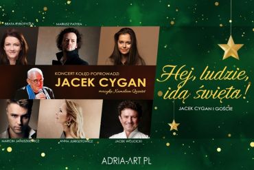 Plakat do spektaklu: Hej, ludzie, idą święta!