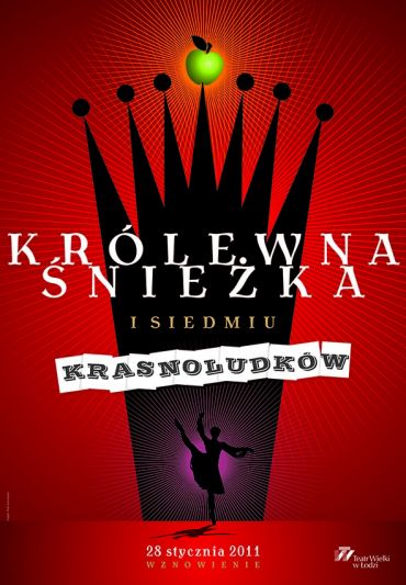 Plakat do spektaklu: KRÓLEWNA ŚNIEŻKA I SIEDMIU KRASNOLUDKÓW - JUBILEUSZ 60-LECIE TWŁ Plakat do spektaklu: KRÓLEWNA ŚNIEŻKA I SIEDMIU KRASNOLUDKÓW - JUBILEUSZ 60-LECIE TWŁ