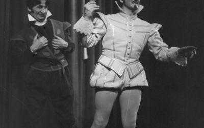 Delfina Ambroziak (Mimi), Jerzy Artysz (Marceli), Tadeusz Kopacki (Rudolf), fot. Tadeusz Myszkowski