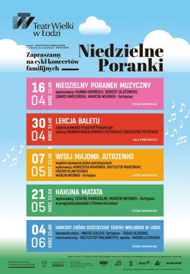 Plakat do spektaklu: NIEDZIELNE PORANKI: WITAJ MAJOWA JUTRZENKO