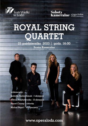 Poster for the spectacle: CHAMBER SATURDAYS: ROYAL STRING QUARTET