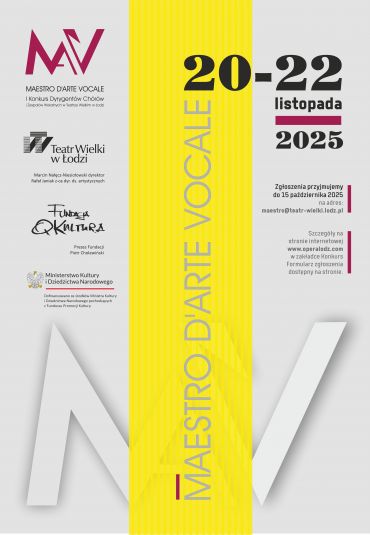 Plakat do spektaklu: Va, pensiero! Gala finałowa I Konkursu Dyrygentów Chóralnych Maestro d'arte Vocale 
